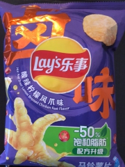 乐事酸辣柠檬凤爪味马铃薯片70g